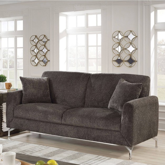 Gannet Rounded Arms Sofa Dark Gray Mibasics