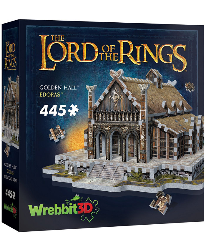 University Games Wrebbit the Lord of the Rings Golden Hall Edoras 3D Puzzle  445 Pieces