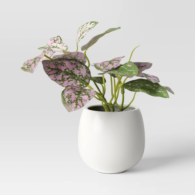 Mini Tabletop Polka Dot Artificial Plant - Quicskcart