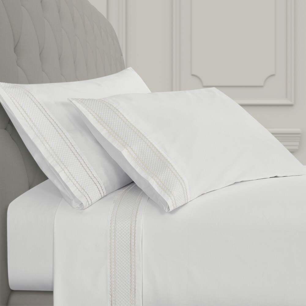 J. Queen New York Monarch Embroidered Sheet Set