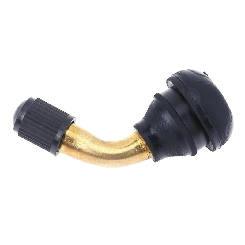 4x Bent Valve Stems Brass Metal Angle 45 Degree Side Tire Wheel Car Motorcycle