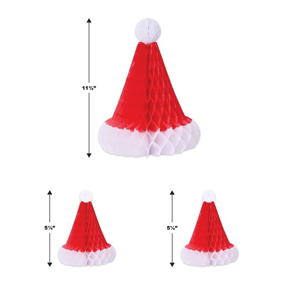 Beistle 20263 Tissue Santa Hats  2 5  188   1 11...