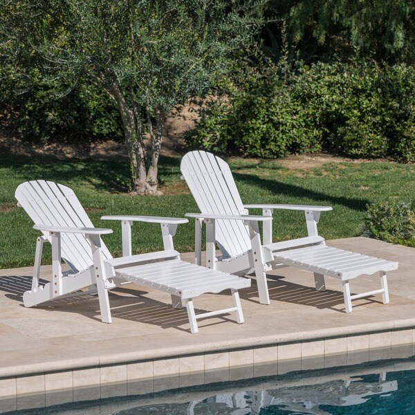 Hayle Reclining Wood Adirondack Chair (Set of 2) by Christopher Knight Home