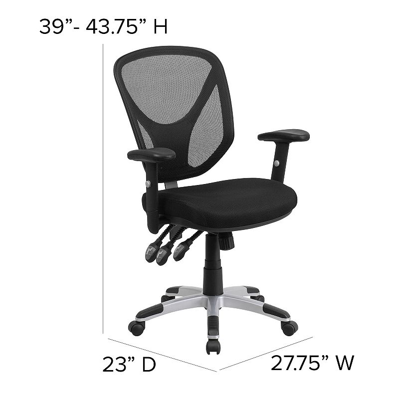 Flash Furniture Sam Mid-Back Swivel Ergonomic Office Chair