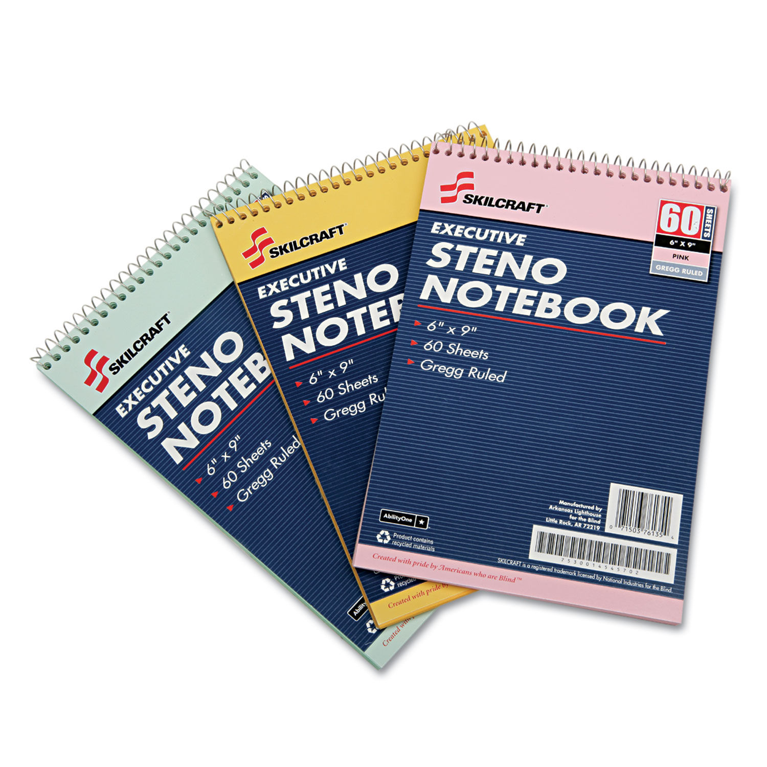 SKILCRAFT Steno Pad by AbilityOneandreg; NSN4545702