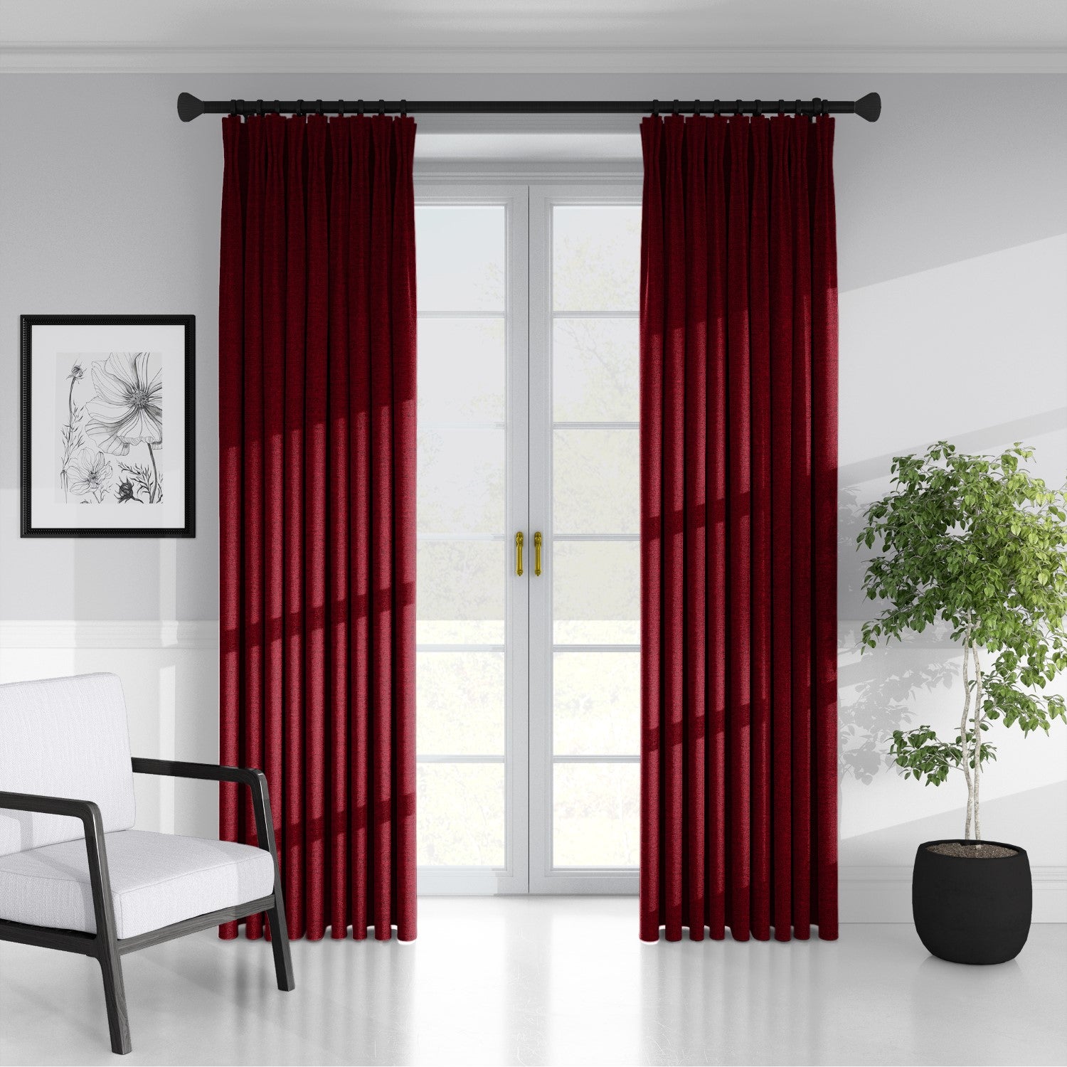 Juno Velvet Red Drapery