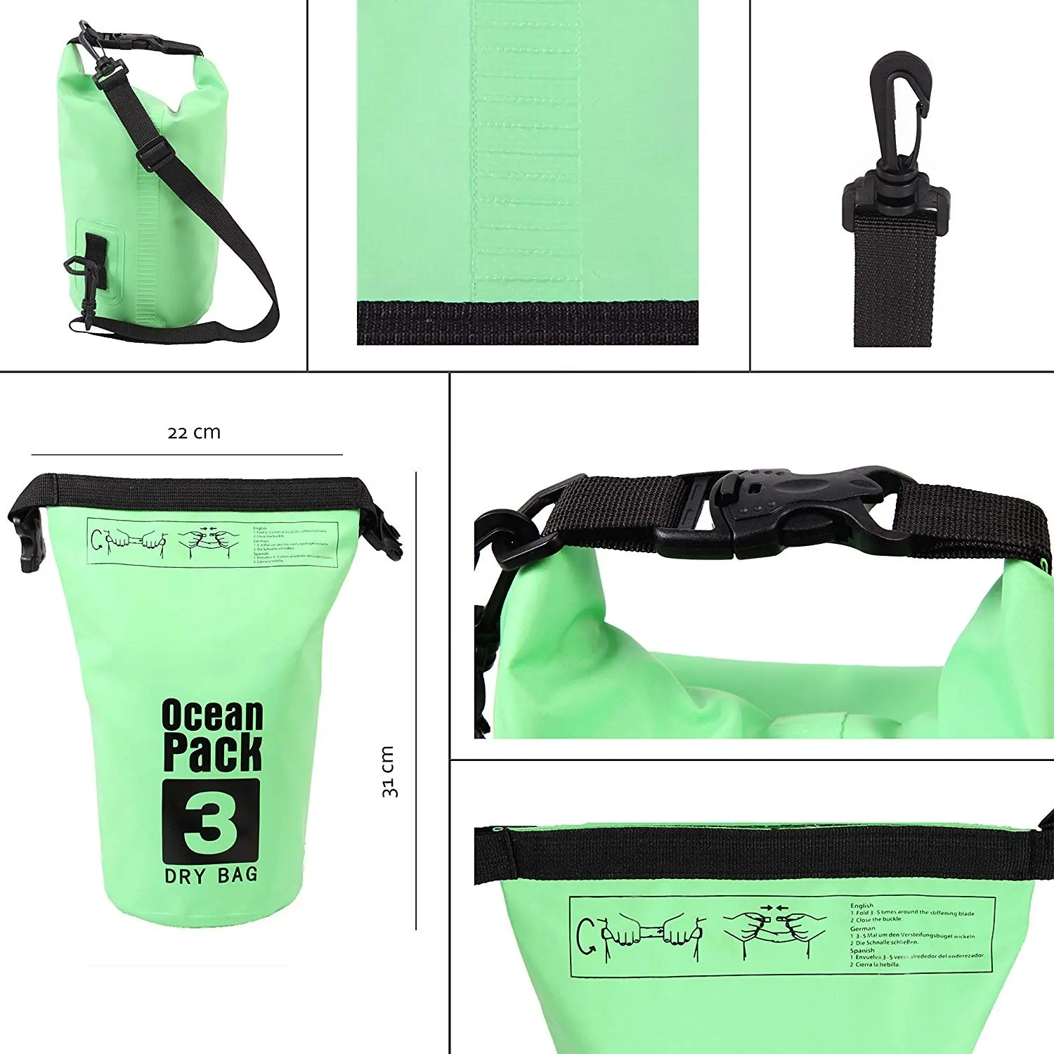 wholesale Perfect 20L size dry bags for kayaking/beach/rafting/boating/hiking/camping/fishing