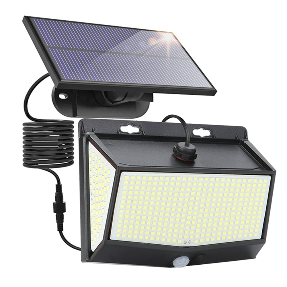 Solar Lights Outdoor Waterproof， 468 LED 3000LM Solar Motion Sensor Flood Lights， 270° Wide Angle Illumination， Dusk to Dawn