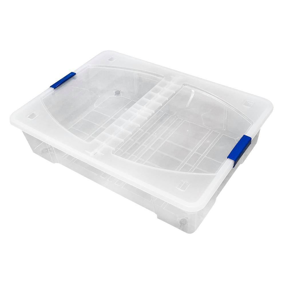 Modern Homes 21-Gal. 80 Liters Storage Box in Clear 22120