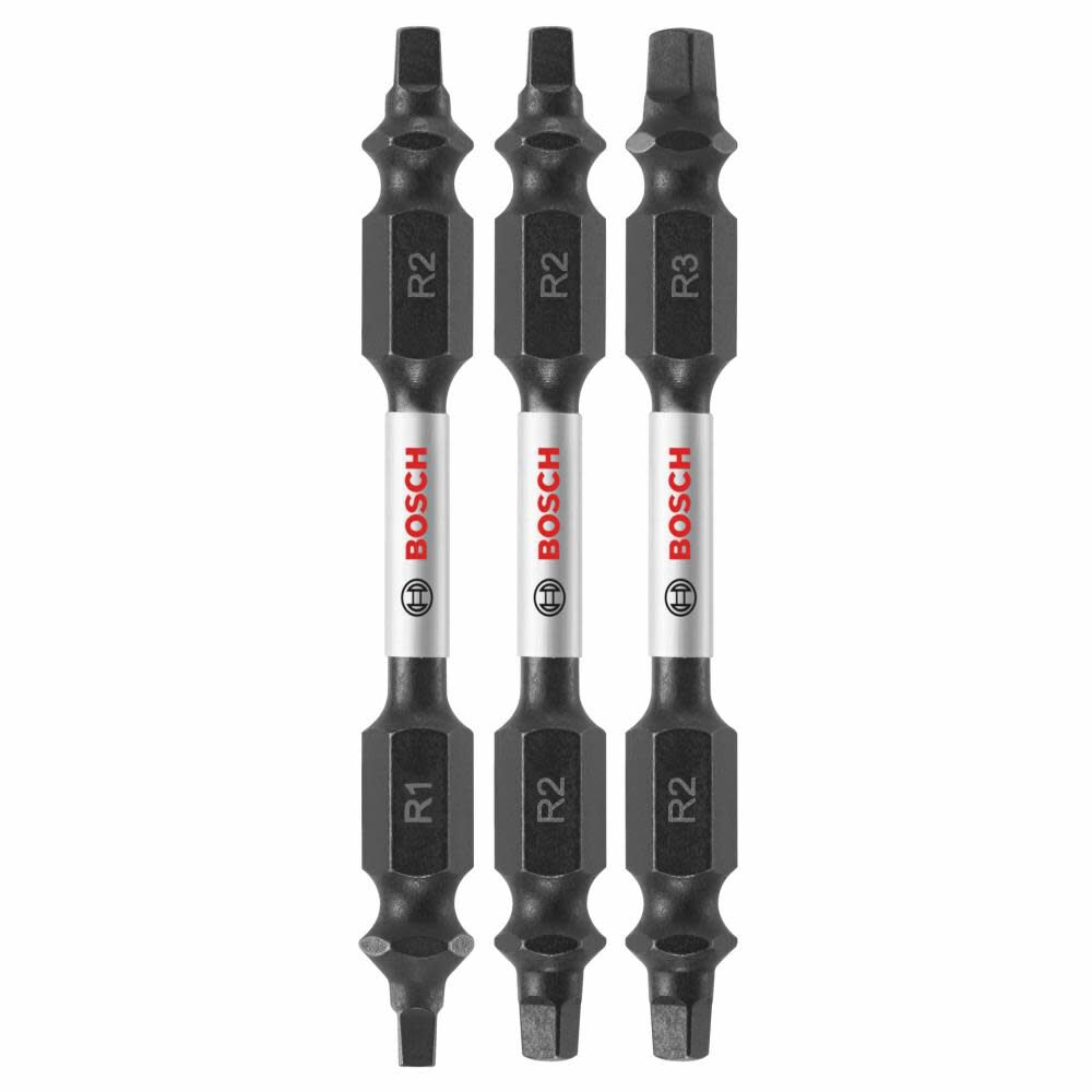 Bosch 3 pc Impact Tough 2.5 In Square Double-Ended Bit Set ITDESQV2503 from Bosch