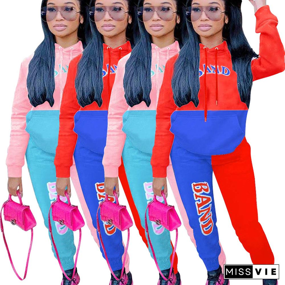 Women's Tracksuit Hoodies Sweatshirt+Pants 2 Piece Outfit