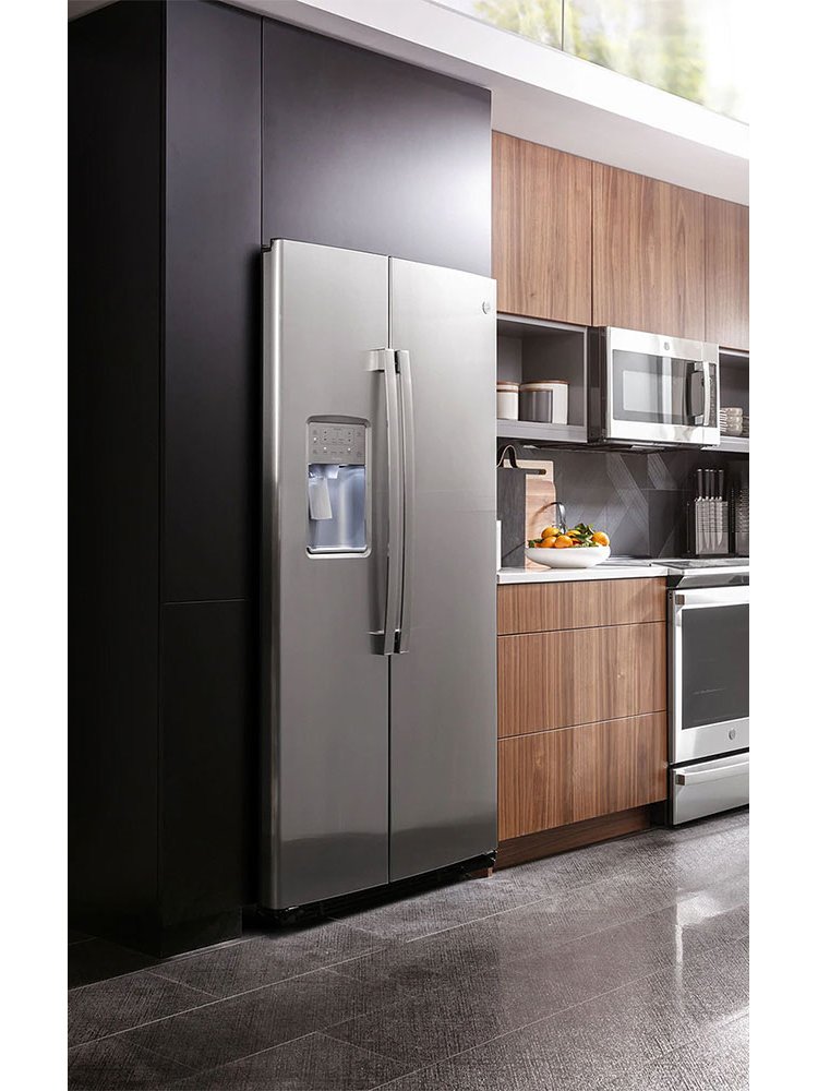 GE Profile 21.9 Cu. Ft. Fingerprint Resistant Stainless Steel Counter-Depth Side-By-Side Refrigerator