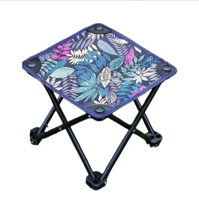 Small Folding Stool / Portable Camping Stool / Lightweight Frame Stool for Fishing Camp Traveling Hiking Beach Garden BBQ