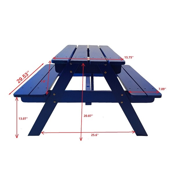 Children's Dining Tables MultiFunction Wooden Portable Patio Dining Table，Indoor and outdoor universal