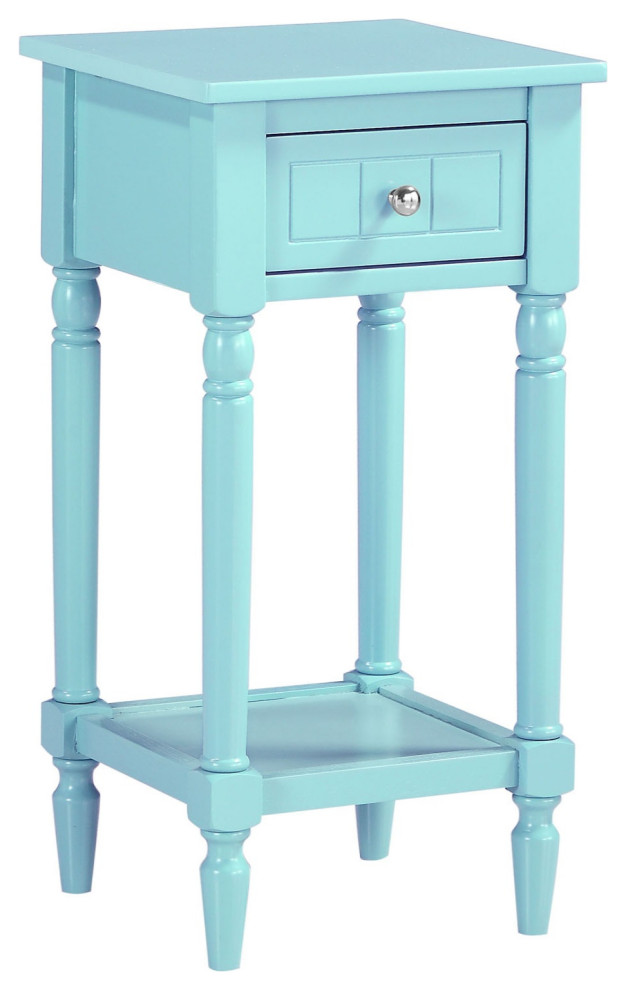 French Country Khloe 1 Drawer Accent Table With Shelf   French Country   Side Tables And End Tables   by VirVentures  Houzz