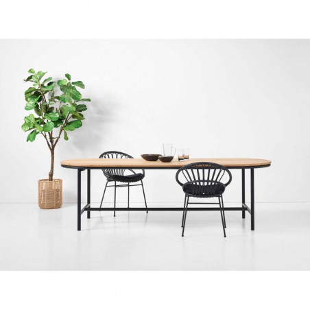 Table de jardin VINCENT SHEPPARD Wicked teck / alu 8 personnes