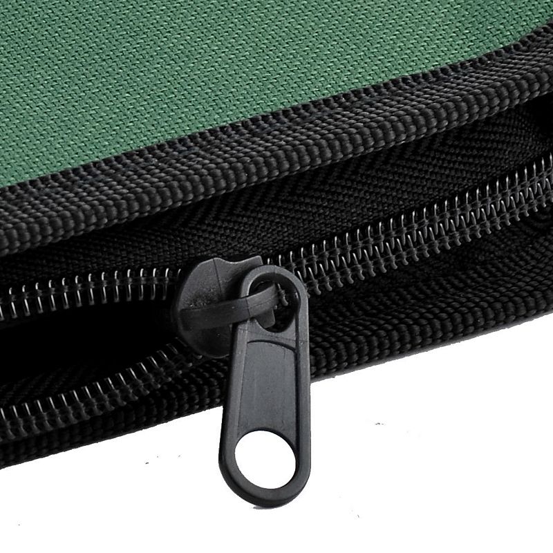 Home Zipper Closure Nylon Portable Disc CD DVD Storage Organizer Holder Green