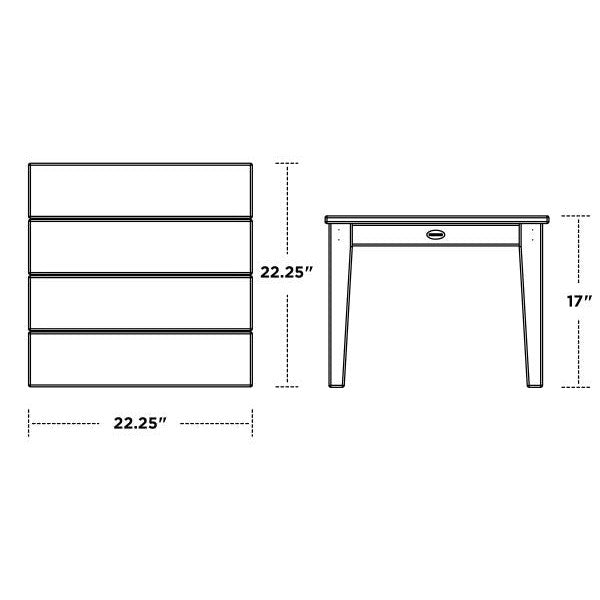 Polywood Outdoor Newport 22 End Table