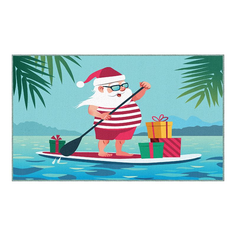 Mohawk® Home Prismatic Paddleboard Santa Rug