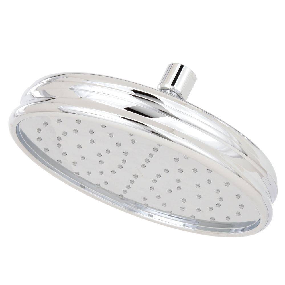 KOHLER 1-Spray 8.4 in. Single Ceiling Mount Fixed Rain Shower Head in Polished Chrome K-13692-CP