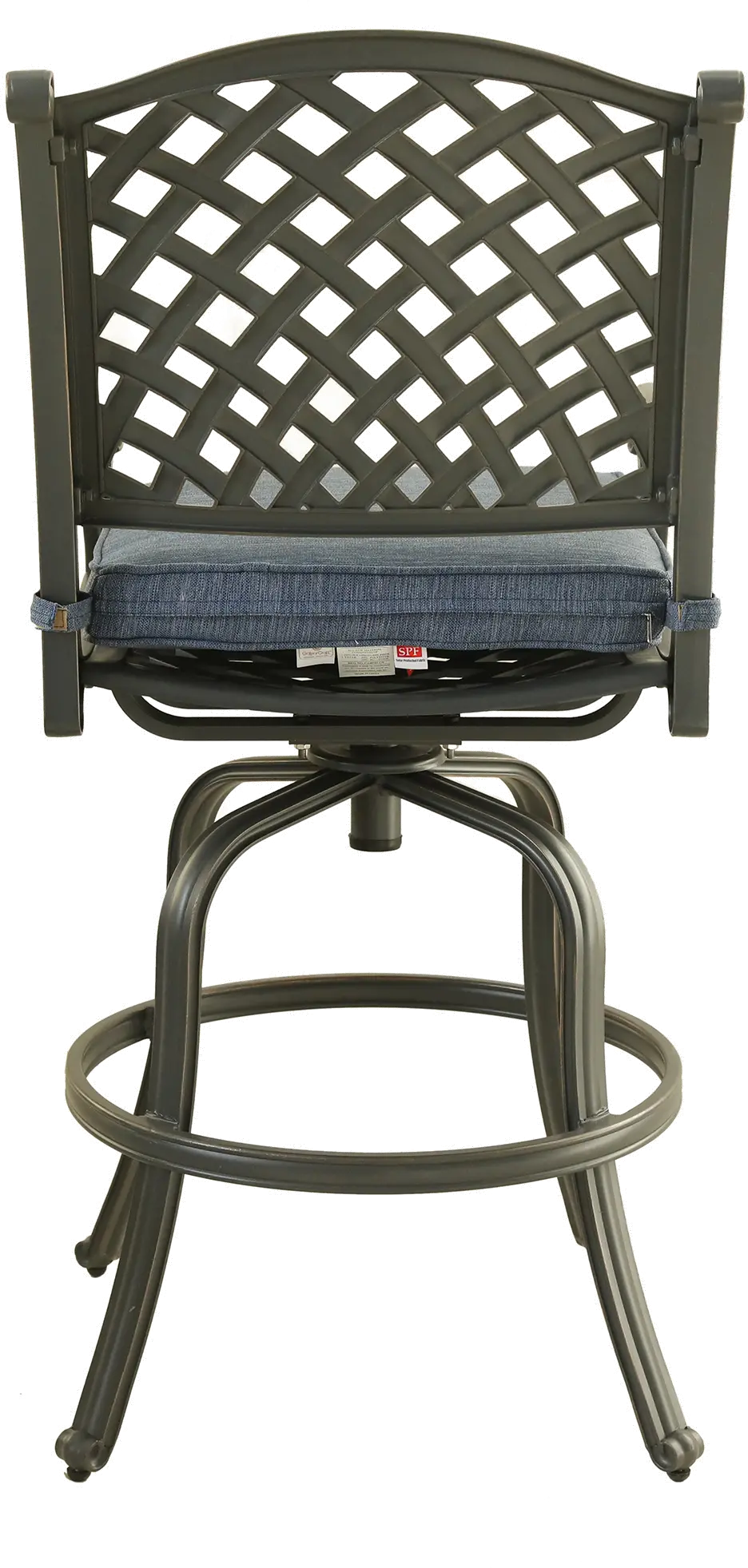 Castle Rock Bar Stool with Navy Cushion