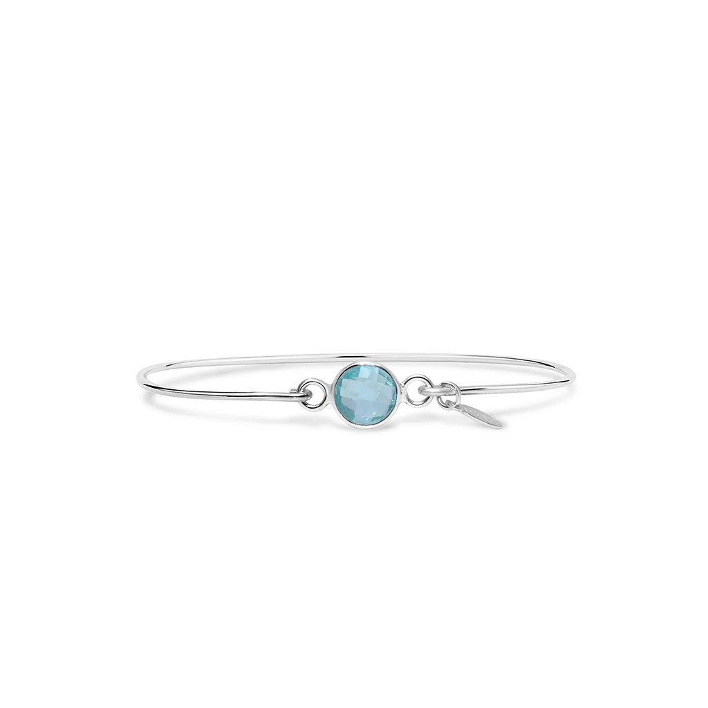 Stia  Signature Skinny Bracelet Aqua Quartz