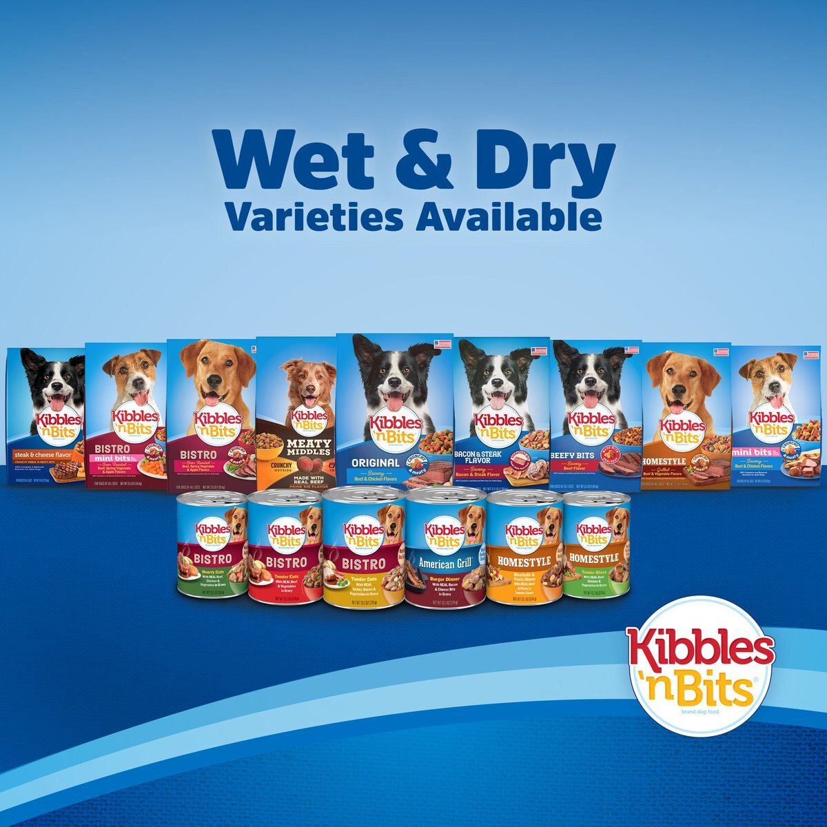 Kibbles 'n Bits Original Savory Beef and Chicken Flavors Dry Dog Food