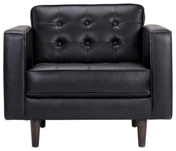 Stella Armchair   Coal Black   Midcentury   Armchairs And Accent Chairs   by Virgil Stanis Design  Houzz