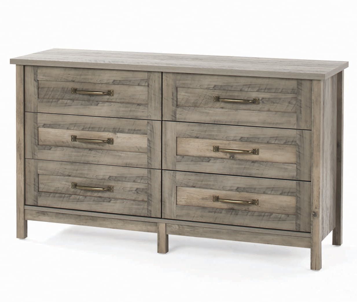 Better Homes & Gardens Modern Farmhouse 6 - Drawer Dresser, Rustic Gray Finish