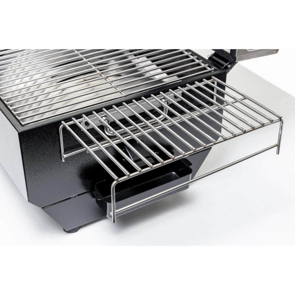 USSC GRILLS Portable Wood Pellet Grill in Stainless Steel with Griddle