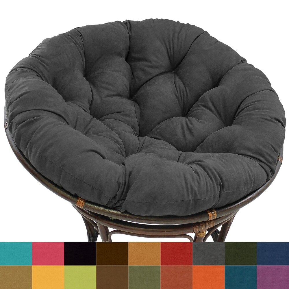 Microsuede Indoor Papasan Cushion (44 inch  48 inch  or 52 inch) (Cushion Only)