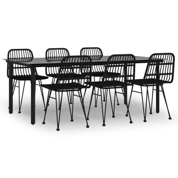 vidaXL 3/5/7/9 Piece Patio Dining Set Poly Rattan