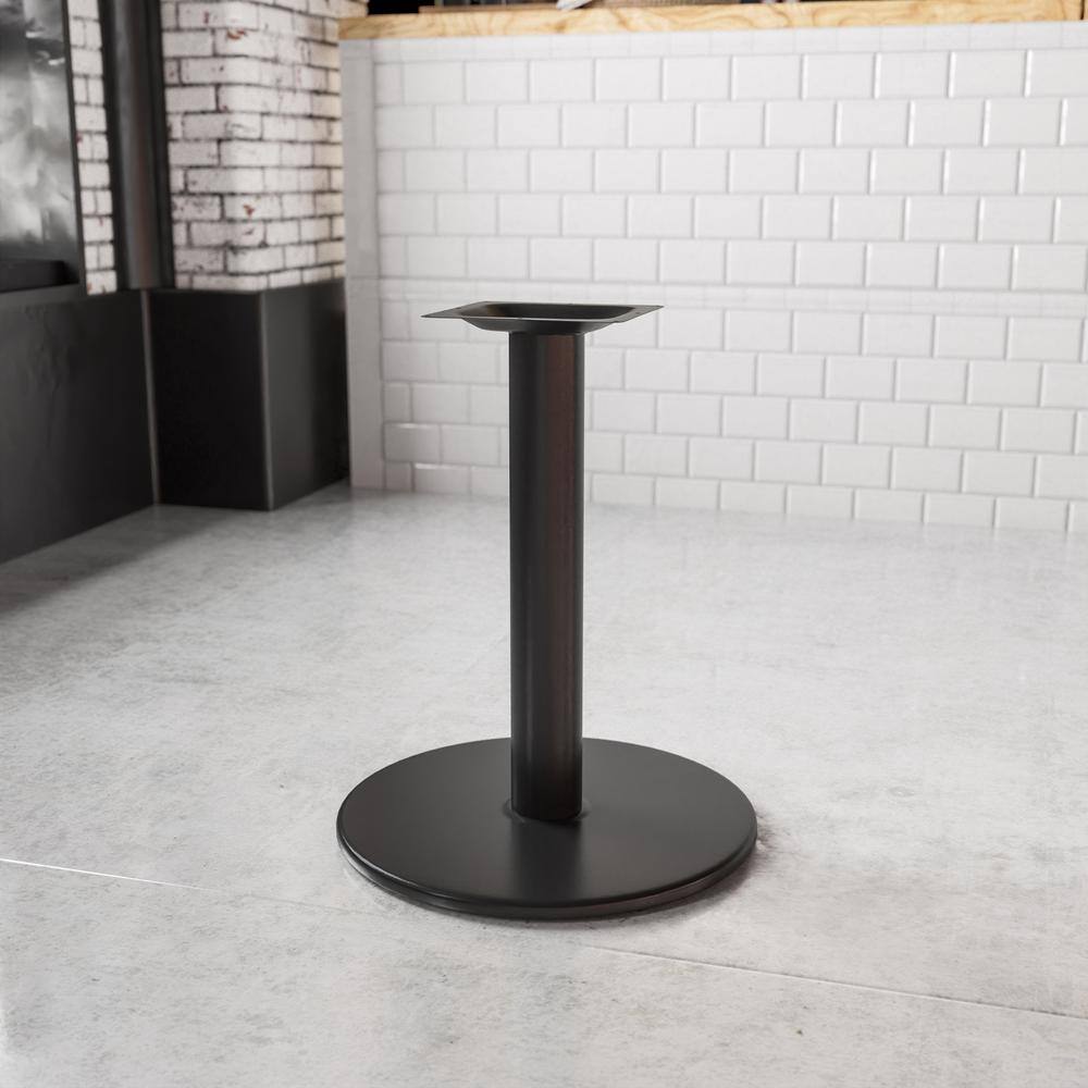 Carnegy Avenue Black Metal Pedestal Dining Table - Base Only - Seats 2 CGA-XU-3413-BL-HD