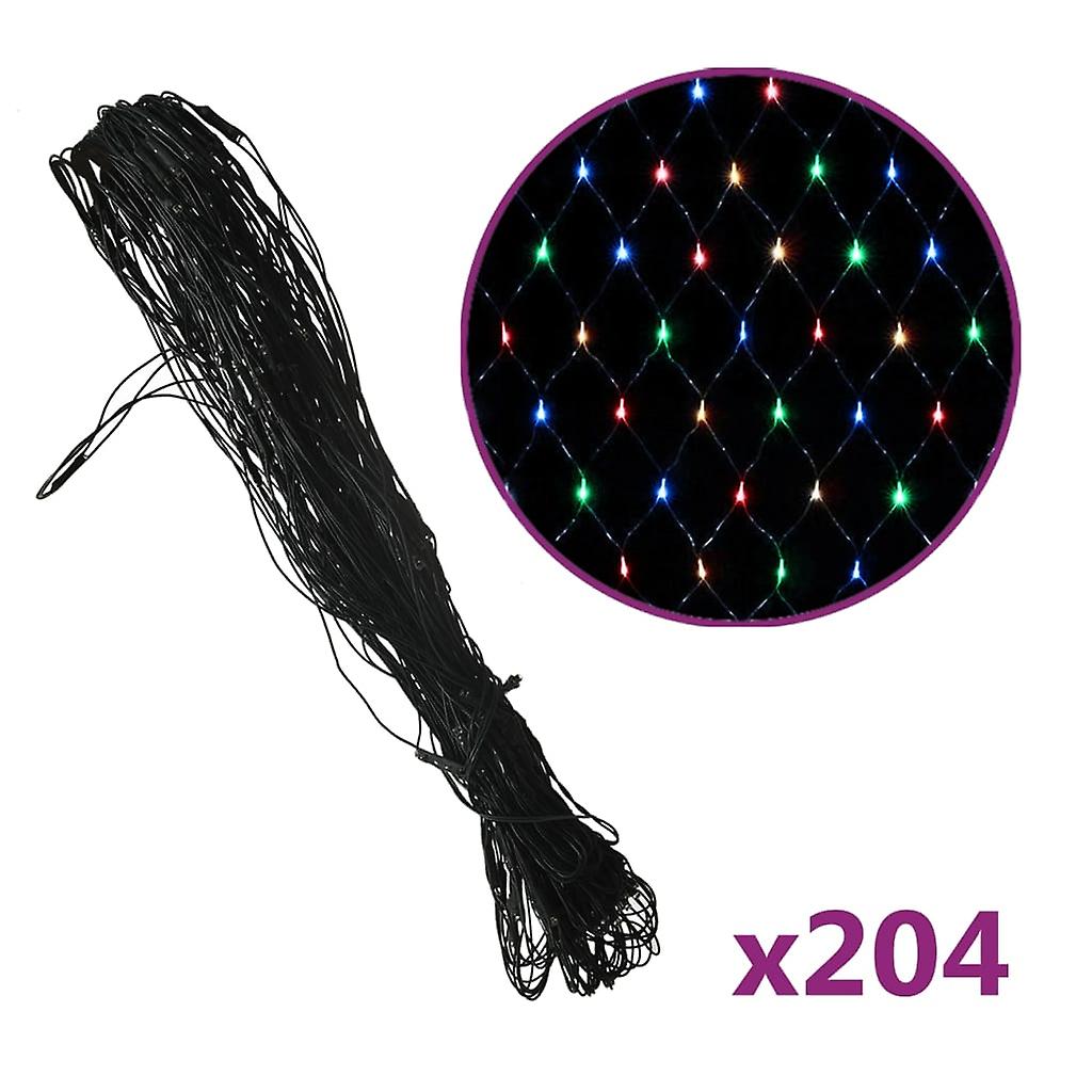 Vidaxl Christmas Net Light Blue 9.8'x6.6' 204 Led Indoor Outdoor