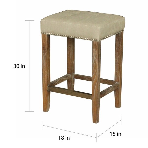 Carbon Loft Woolley Modern French Style Bar Stool (Set of 4)