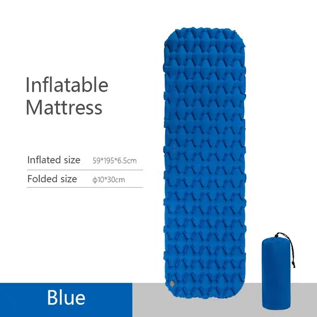 Fantastic Logo Printed Ultralight TPU Compact Backpacking Inflatable Sleeping Mat Air Mattress Camping Insulated Sleeping Pad