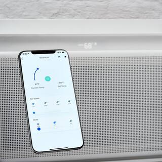 Windmill 6000 (DOE) BTU 115 Volts QuietECOSmart Window Air Conditioner with Wi-FiApp Remote and Easy Install No Pre-Assembly W1W12