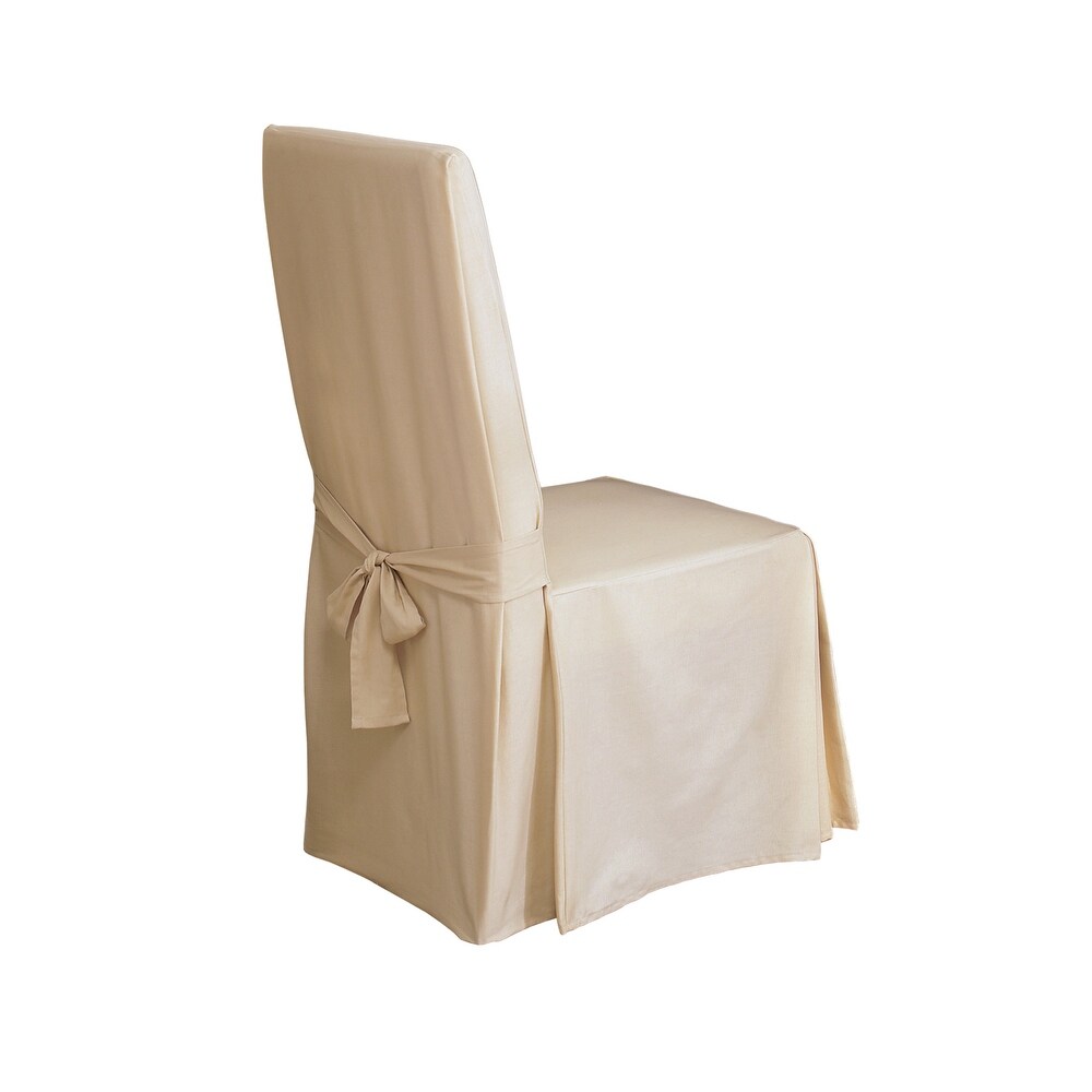 SureFit Duck Long Dining Chair Slipcover