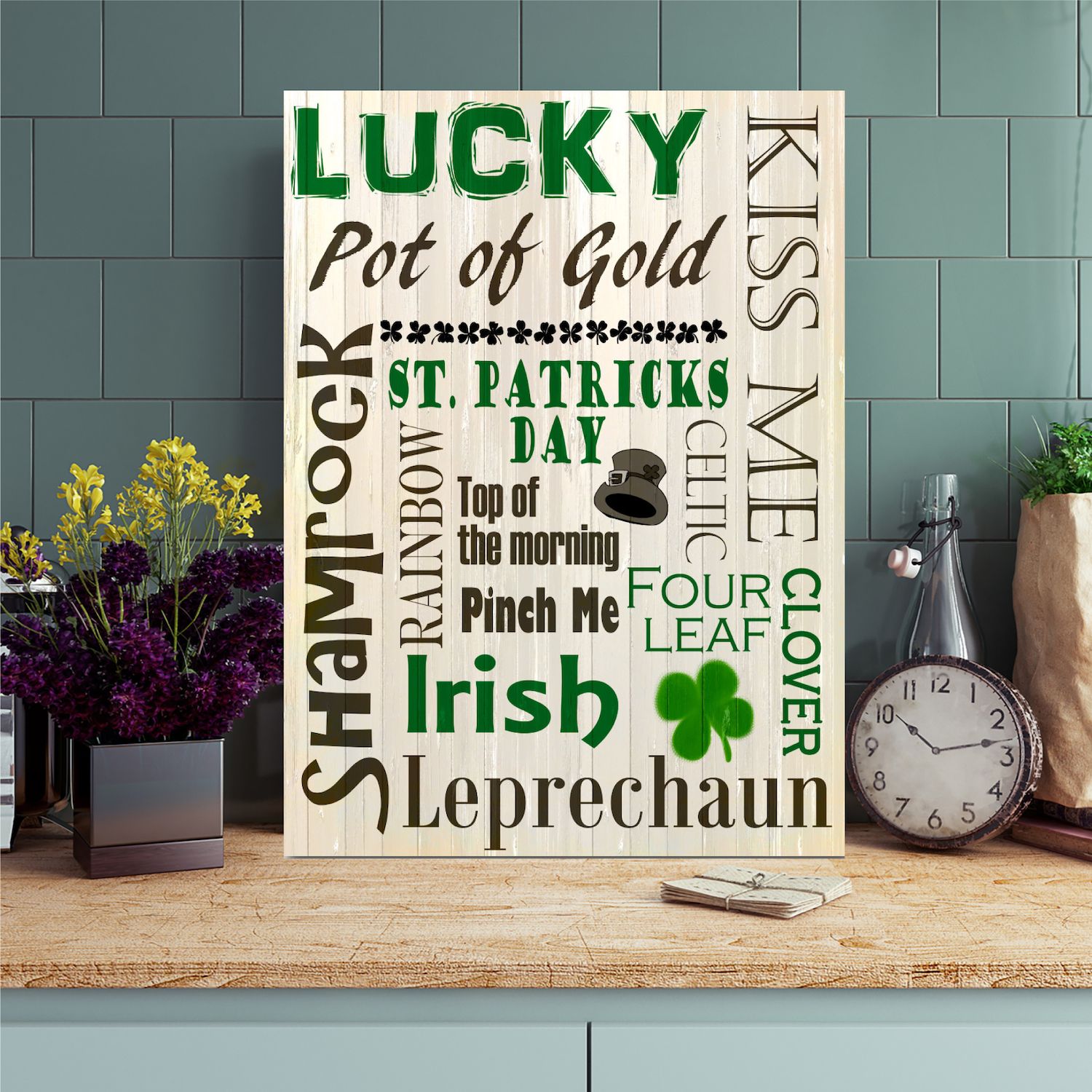 COURTSIDE MARKET Luck Of The Irish Canvas Wall Art