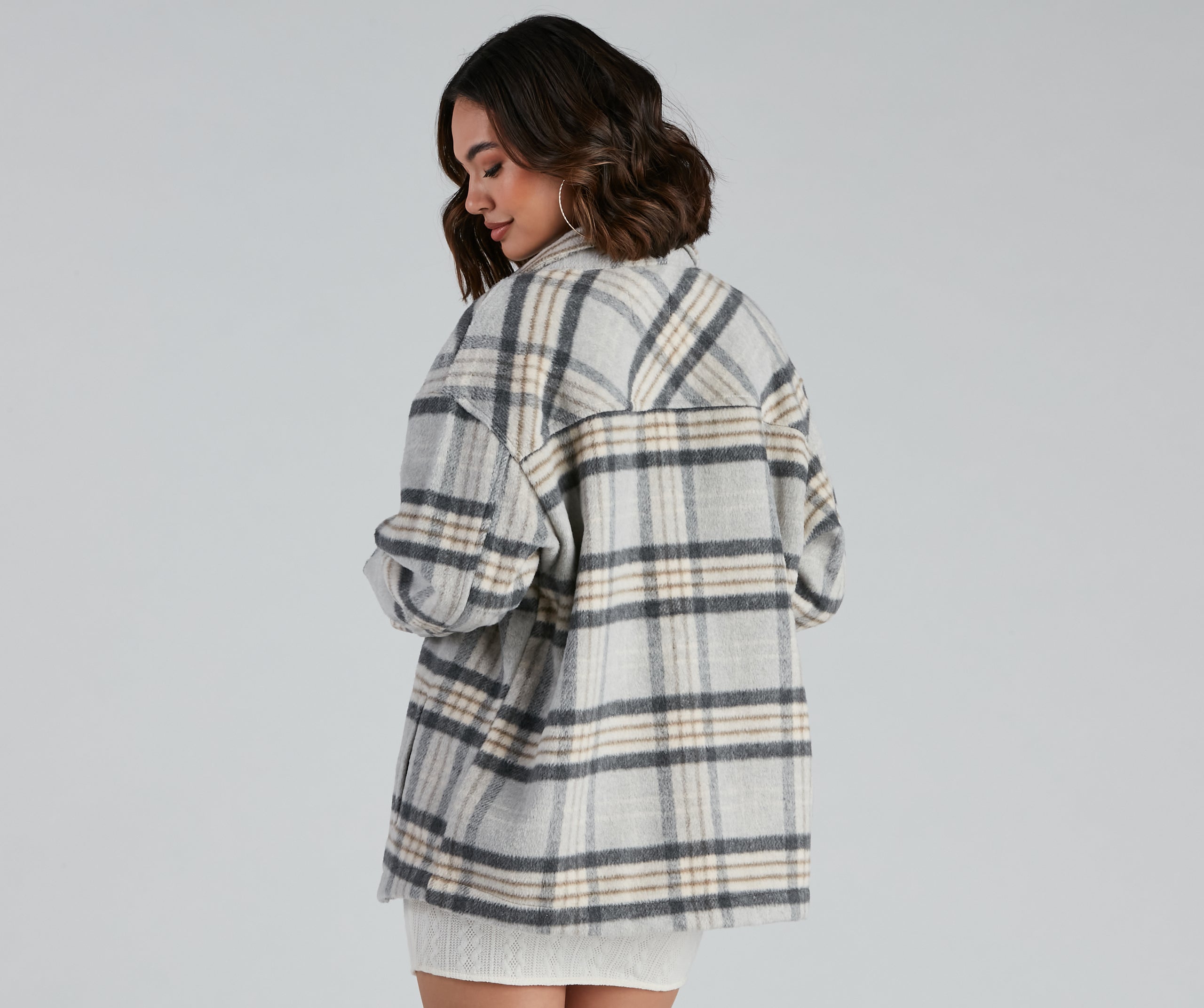 Cozy Casual Plaid Wool Shacket