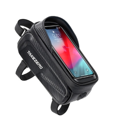 Bike Bag 2L Frame Front Tube Cycling Bag Bicycle Waterproof Phone Case Holder 7.2Inches Touchscreen Bag