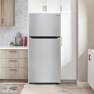 LG 33 in. W 24 cu. ft. Top Freezer Refrigerator w LED Lighteing and Multi-Air Flow in Stainless Steel ENERGY STAR LRTLS2403S