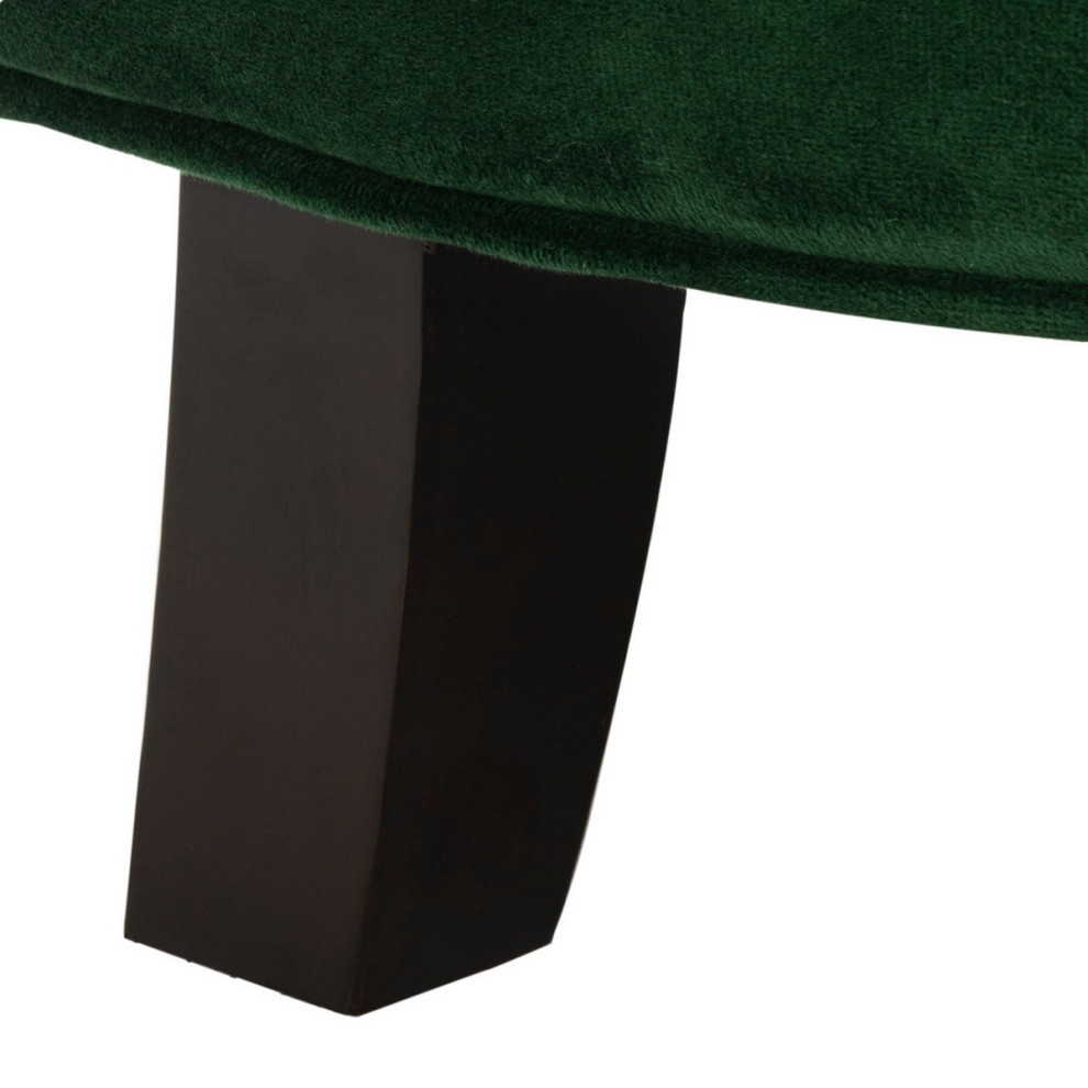 Emma Tufted Storage Ottoman  Emerald/Espresso   Contemporary   Footstools And Ottomans   by Rustic Home Furniture Deco  Houzz