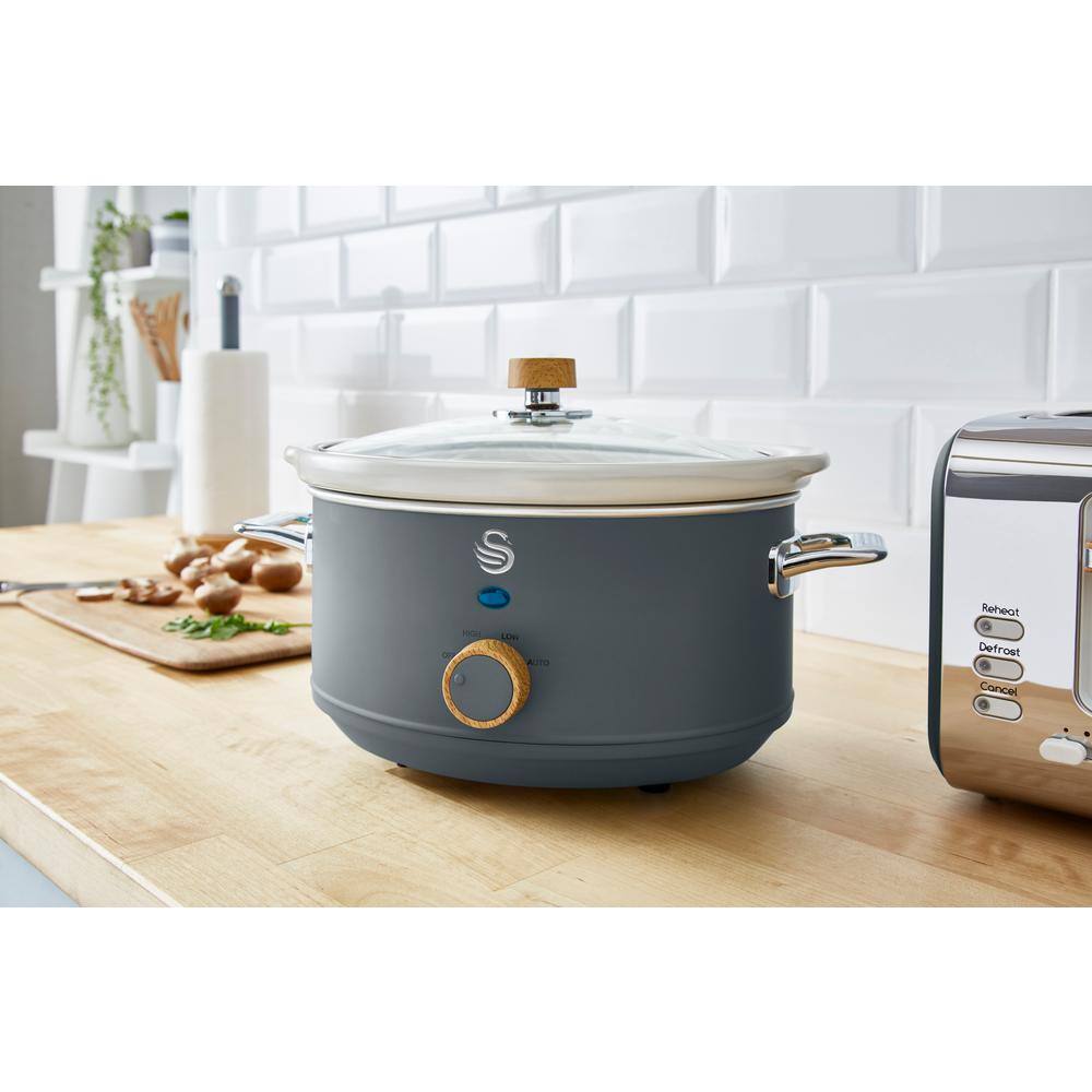 Nordic 3.7 qt. Slow Cooker - Grey SF17021GRYN