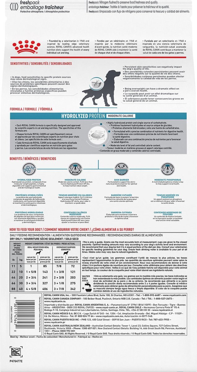 Royal Canin Veterinary Diet Adult Hydrolyzed Protein Moderate Calorie Dry Dog Food