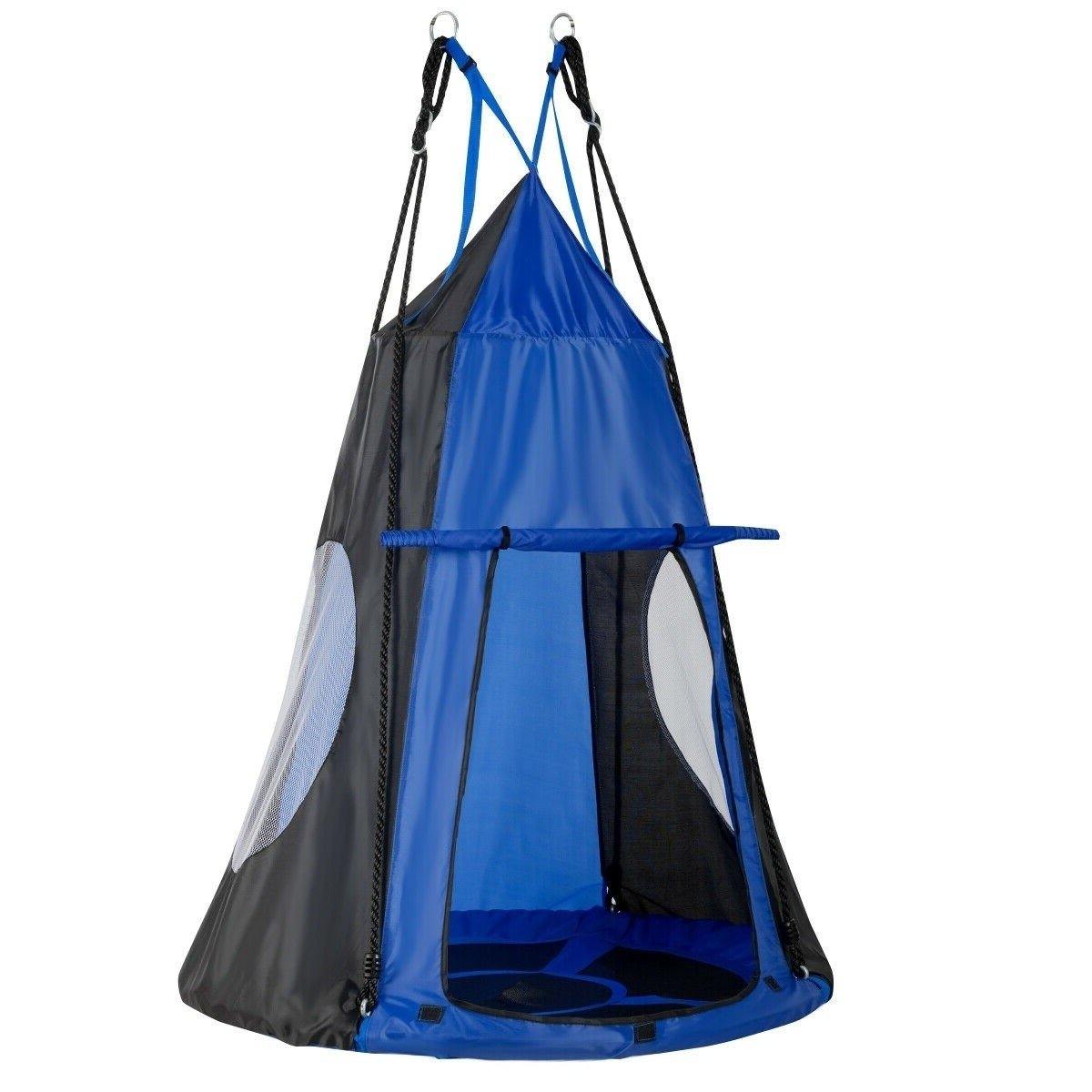 2 in 1 Kids Detachable Hanging Chair Swing Tent Set