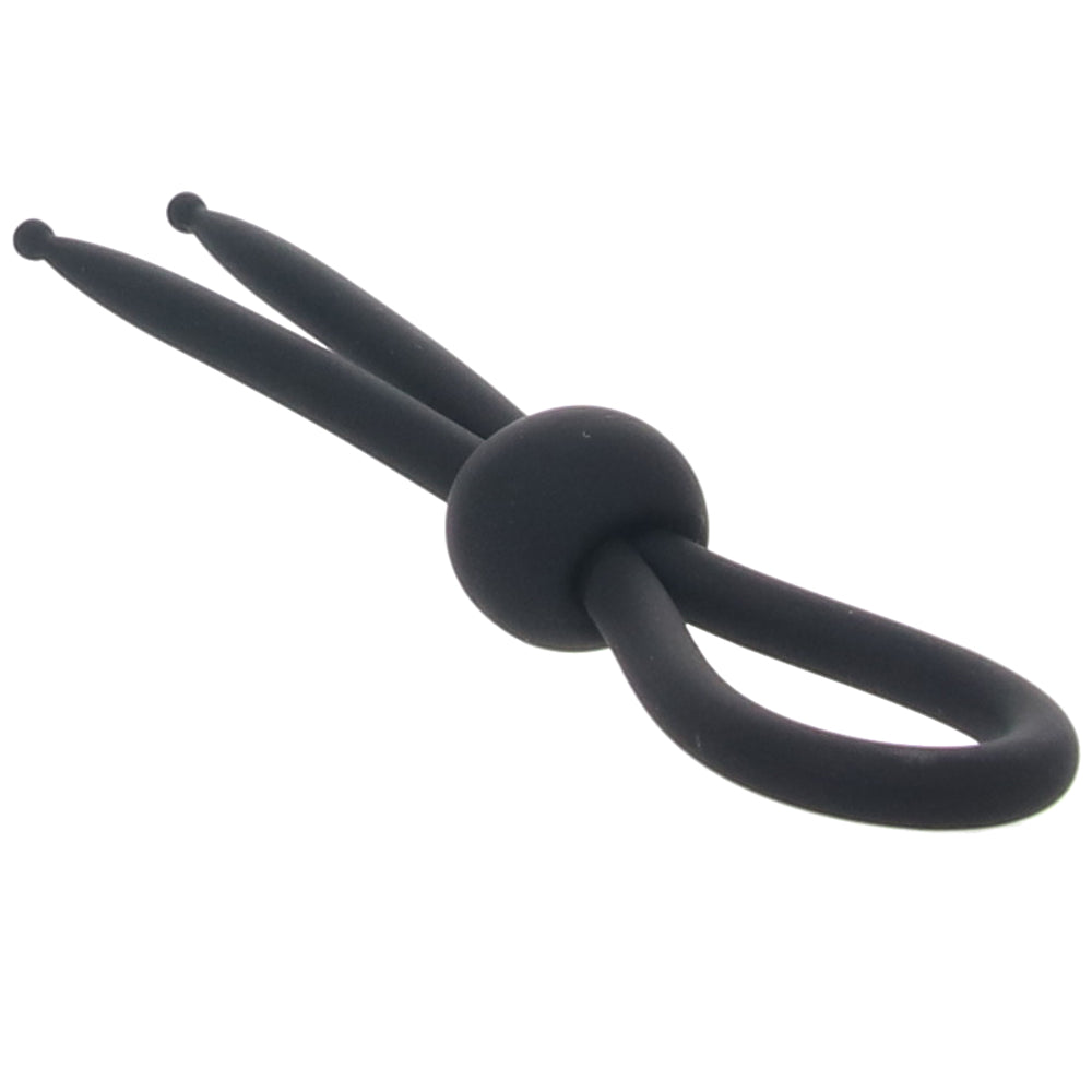 Alpha Liquid Silicone Lasso Ring in Black