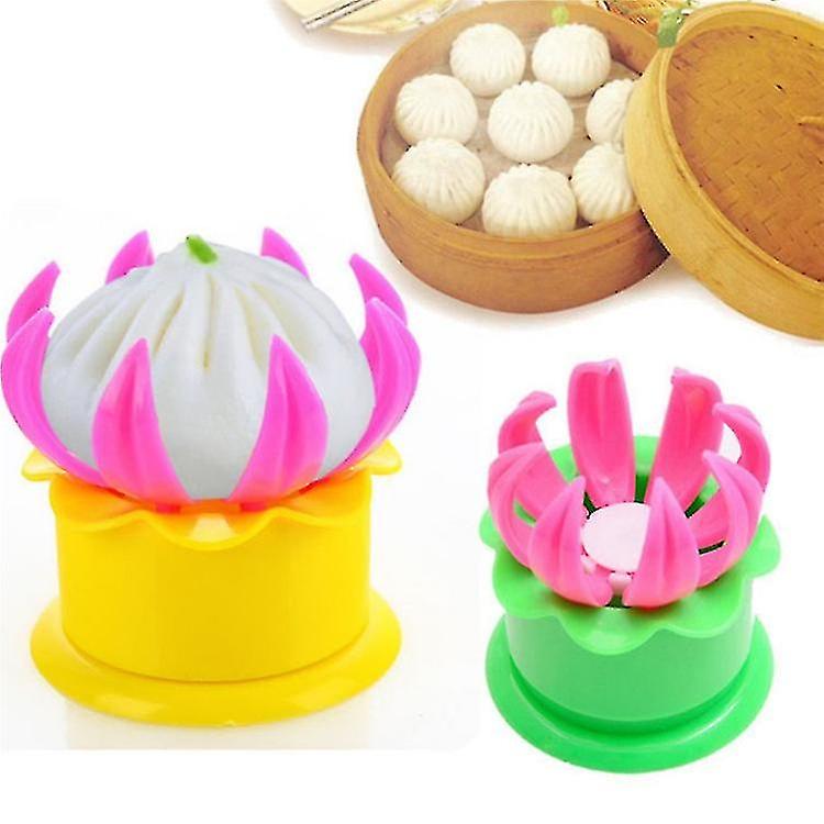 2pcs Baozi Maker Bao Steamer Dumpling Maker Baozi Mold Random Color