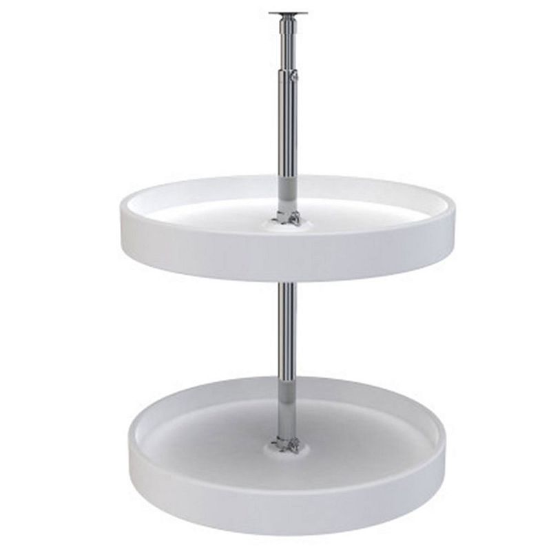 Rev-a-shelf 18 Inch Lazy Susan Full Circle Polymer 2-shelf， White， 6012-18-11-52