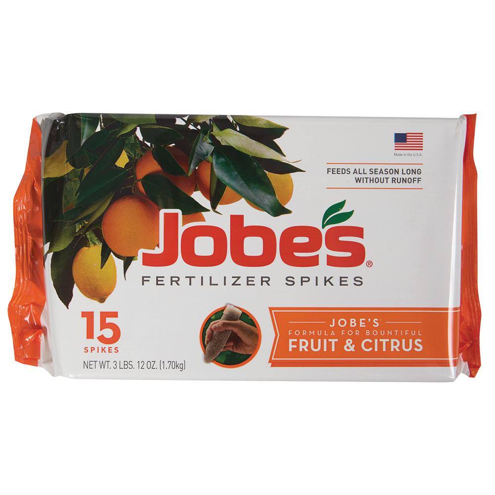 Jobe's 4 lb. Fruit and Citrus Fertilizer Spikes (15-Pack) 01612